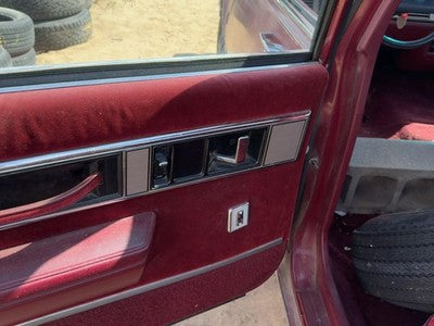 1988 Olds 88 Driver Left Rear Door Trim Panel With Switches Back