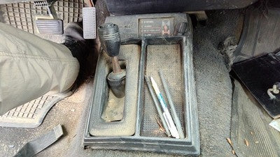 1993 Chevy S10 Blazer Center Floor Console Trim Bezel Oem 4X4 Black