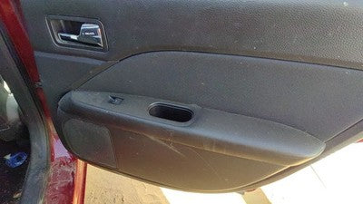 10-12 Fusion Passenger Right Rear Door Trim Panel With Switches Back Black Dw