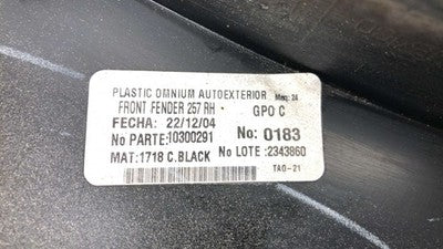 2002-2007 Buick Rendezvous Passenger Right Front Fender Flare Oem Wheel Moulding
