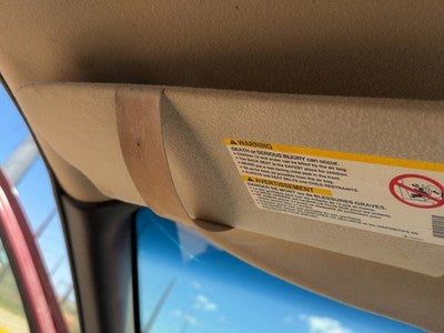 2002-2005 Chevy Venture Driver Left Sun Visor Oem Gray 14C 10345190