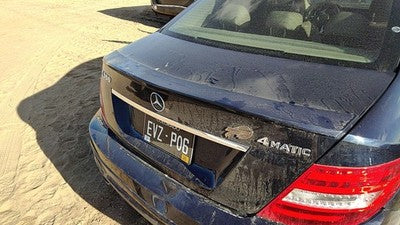 2008-2014 Mercedes C300 Rear Spoiler Back Wing Oem Lunar Blue 890 2047900388