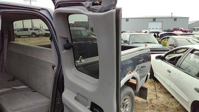 1999-2003 Ford F150 Driver Left Rear Door Trim Panel With Switches Back Gray