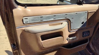 1988 Ford F150 Driver Left Front Inside Door Trim Panel With Master Switch Tan