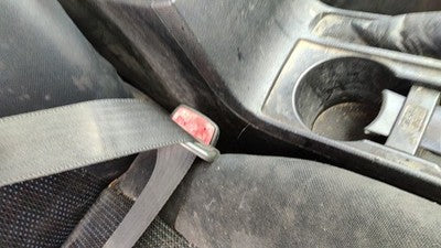 09-13 Toyota Corolla Passenger Right Front Seat Belt Buckle Receiver Charcoal 17