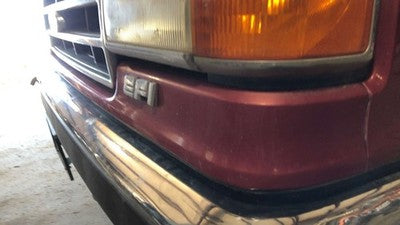 1987-1991 Ford F150 Painted Trim Below Grille Oem Filler Strip Above Bumper Red