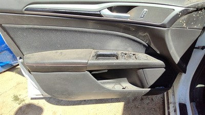 13-14 Fusion Driver Left Front Door Trim Panel With Master Switch Charcoal Dw