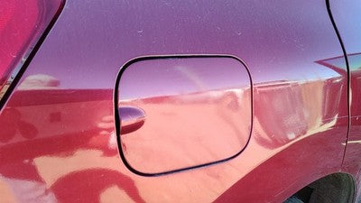 08-15 Nissan Rogue Fuel Tank Door With Hinge Gas Lid Filler A33 Venom Red Pearl