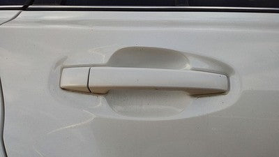 10-14 Legacy Outback Passenger Right Rear Outside Door Handle Back Satin White