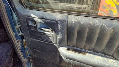 94 S10 Blazer Passenger Right Rear Door Trim Panel With Switches Back Black