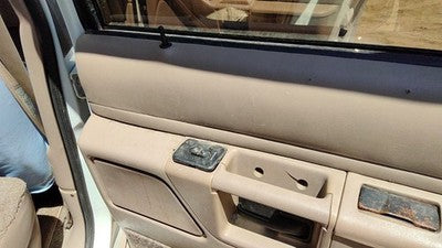 1993 Explorer Passenger Right Rear Inside Door Trim Panel With Switches Back Tan