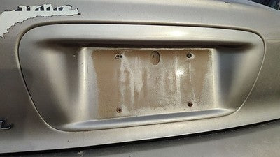 95-99 Contour License Plate Trim Surround Panel Tail Trunk Finish Dk Champagne