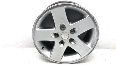07-18 Jeep Wrangler 17 Aluminum Wheel Factory Rim 5 Spoke Silver Painted Color