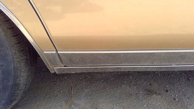85 Olds 88 Passenger Right Rear Moulding From Door Back Trim Strip Lower Chrome