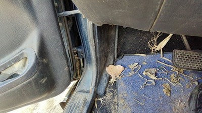 1997 Suzuki Sidekick Driver Left Lower Kick Trim Panel Oem Gray Gri