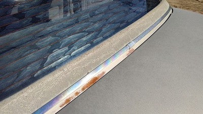 85 Grand Marquis Passenger Right Rear Chrome Trim Moulding Below Back Glass