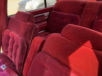 1986 Olds 88 Pair Of Front Headrests Oem Left Right Set Seat Red