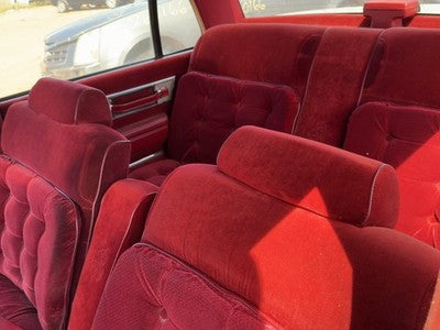 1986 Olds 88 Pair Of Front Headrests Oem Left Right Set Seat Red