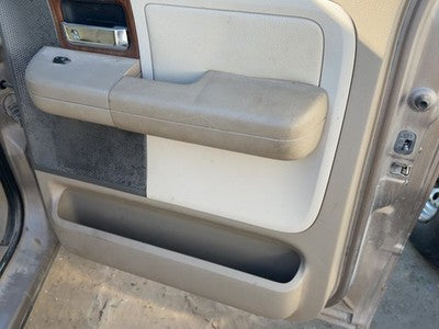 2004 Ford F150 Passenger Right Rear Door Trim Panel With Switches Back Tan Hw