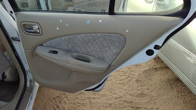 00-02 Sentra Passenger Right Rear Door Trim Panel With Switches Back Sand H