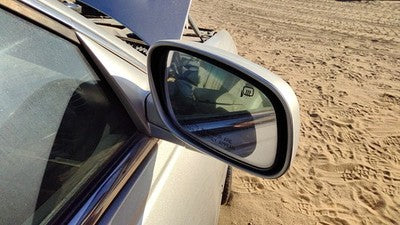 2003-2004 Lincoln Town Car Passenger Right Power Side Mirror Door Mounted Silver