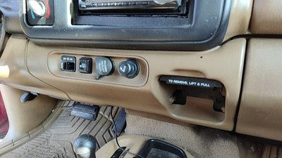 2000 Dodge Durango Center Lower Dash Bolster Trim Panel Oem Tan