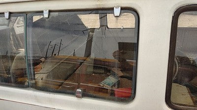 1971-1977 Dodge Van B200 Driver Left Rear Quarter Glass Back Side Window Oem