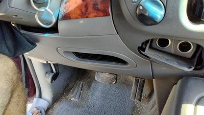 97-02 Ford Expedition Lower Dash Under Column Knee Bolster Trim Panel Gray F2