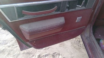 1990 Olds Eighty Eight Driver Left Rear Inside Door Trim Panel Only Oem Back Red