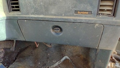 1985 Pontiac Sunbird Glove Box Assembly Complete Door With Latch 2Dr Oem Blue