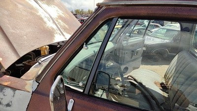 1981-86 Dodge Ram W250 Driver Left Front Vent Window Small Door Glass With Frame
