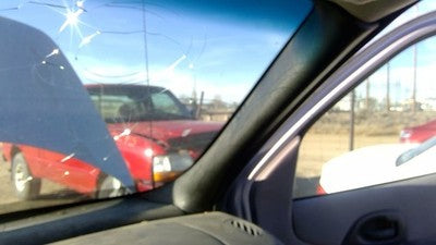 2002 Chevy Venture Passenger Right A Pillar Trim Windshield Post Panel Gray 14C