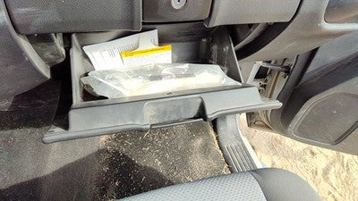 14-19 Silverado 1500 Lower Glove Box Assembly Complete Door With Latch H2r Gray