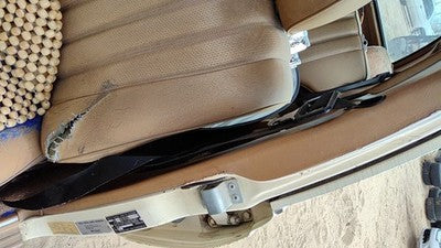 1980 Mercedes 300Td Driver Left Front Seat Belt Retractor Oem Shoulder Brown