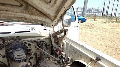 1981-1993 Dodge Ram W250 Driver Left Hood Hinge Assembly Oem White 55027101