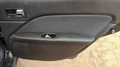 10-12 Fusion Passenger Right Rear Door Trim Panel With Switches Back Charcoal Dw