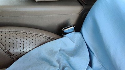 1993 Ford Explorer Driver Left Front Seat Belt Buckle Receiver Oem Tan