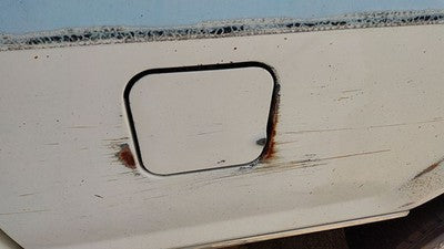 1986 Ford Ranger Fuel Tank Door With Hinge Gas Lid Oem Filler White