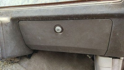 1981 Chevy Malibu Glove Box Assembly Complete Door With Latch Oem Tan 4 Door