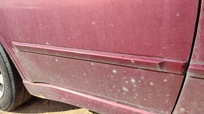 06 Galant Passenger Right Rear Moulding From Door Back Trim P06 Ultra Red Pearl