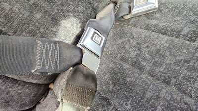 1989 Chevy S10 Pickup Passenger Right Front Seat Belt Buckle Receiver Dark Gray