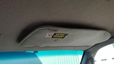 1998 Ford Ranger Passenger Right Sun Visor Oem Gray