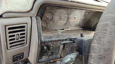 94-95 Jeep Grand Cherokee Trim Bezel Below Speedometer Dash Surround Panel Gray