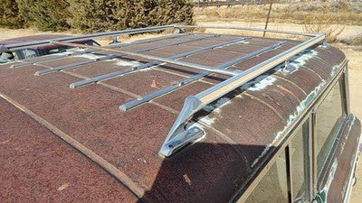 84 Jeep Grand Wagoneer Complete Luggage Rack Assembly Roof Rails With Cross Bars