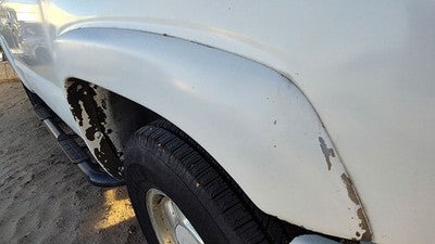 03-07 Suburban Passenger Right Front Wheel Flare Moulding Fender Summit White