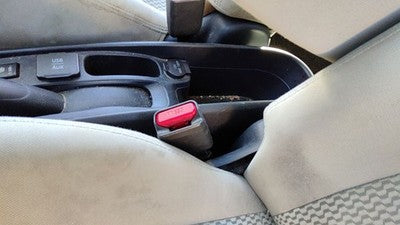 12-15 Nissan Versa Note Driver Left Front Seat Belt Buckle Receiver Charcoal G