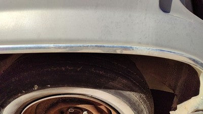 85 Grand Marquis Passenger Right Rear Chrome Trim Wheel Flare Moulding Back Gray