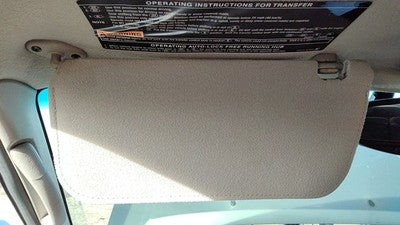 2002-2004 Nissan Xterra Driver Left Sun Visor Oem Gray K 964017Z803