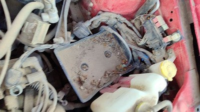 1995 Ford Aspire Complete Battery Box Mount Tray With Hold Down Oem 1.3L