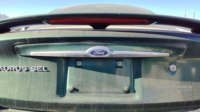 00 Taurus License Plate Trim Surround Panel Tail Trunk Finish Su Tropic Green